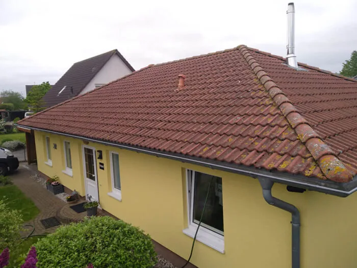 Dach przed malowaniem Dach antracytowy